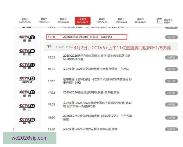 2026世界杯全程直播平台最新赛事资讯和精彩回放指南