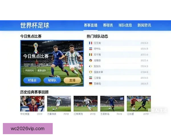 2026世界杯全程直播平台最新赛事资讯和精彩回放指南